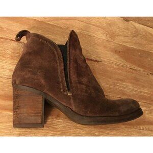 Bos & Co Belfield Army Olive Drab Green Suede Leather Chelsea Ankle Boots Sz 40